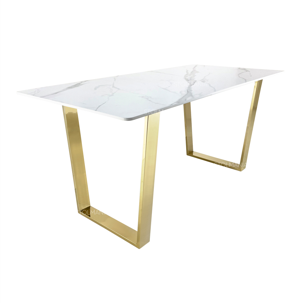 СТОЛ ОБЕДЕННЫЙ СATRINE GOLD (140*80 см.)