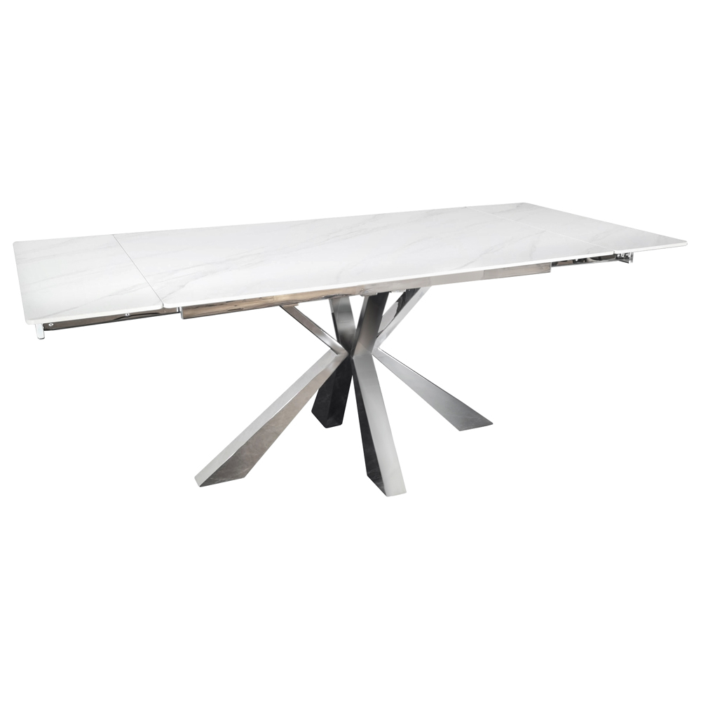 СТОЛ ОБЕДЕННЫЙ РАЗДВИЖНОЙ SPIDER SILVER (140-200*90 см.)