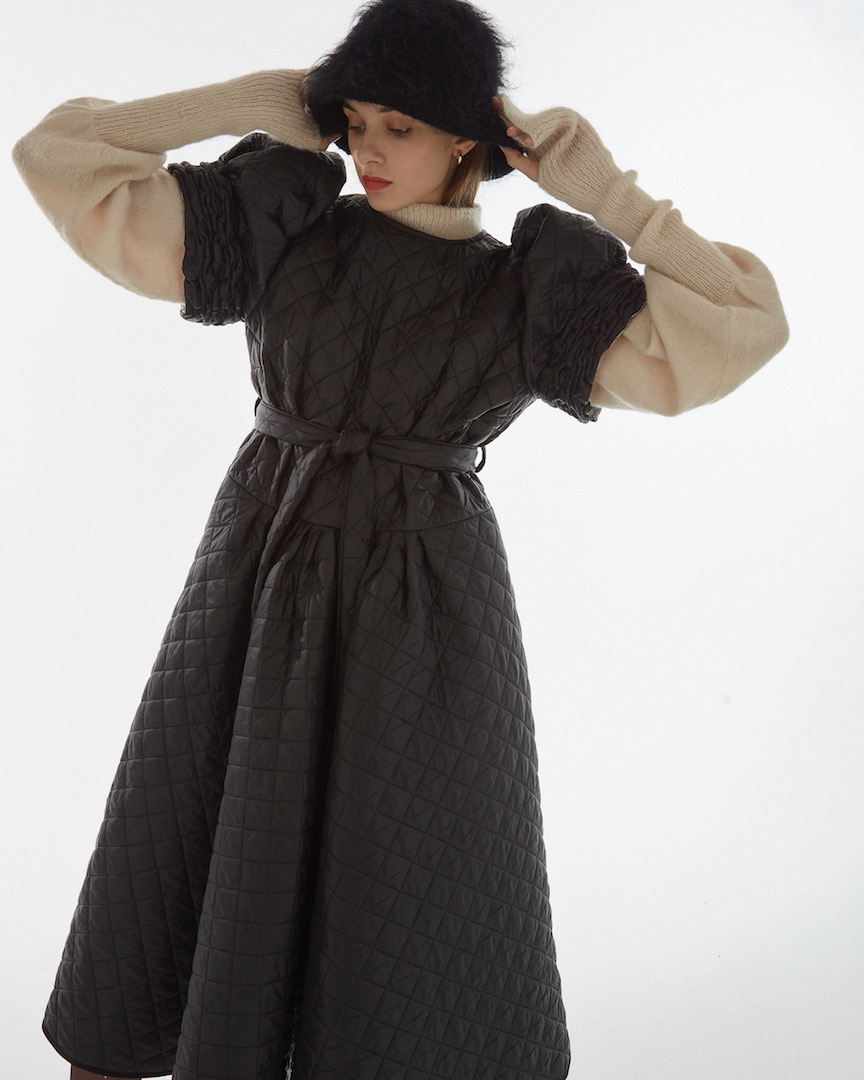 Стеганое платье