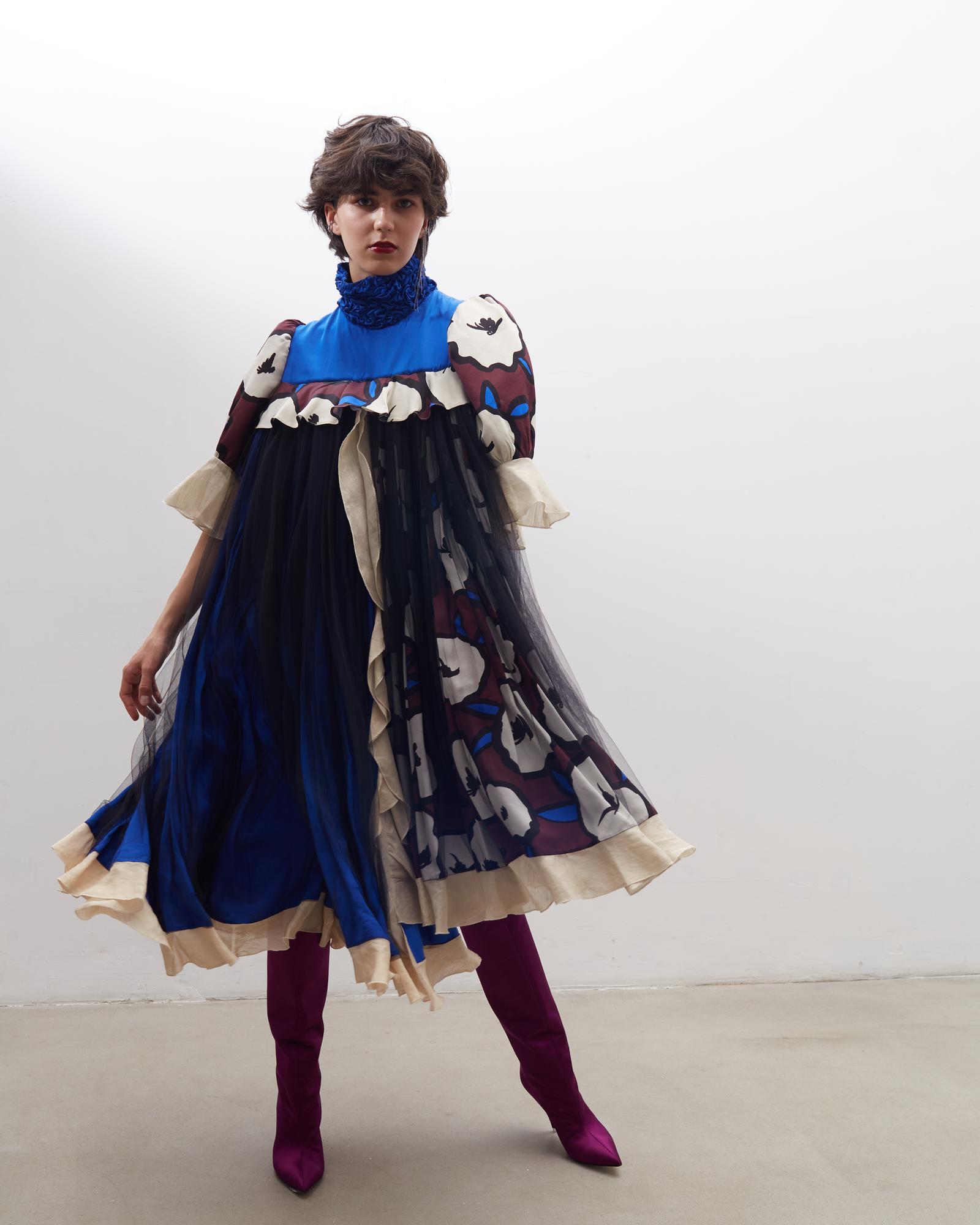 Платье"Васильковая поляна"