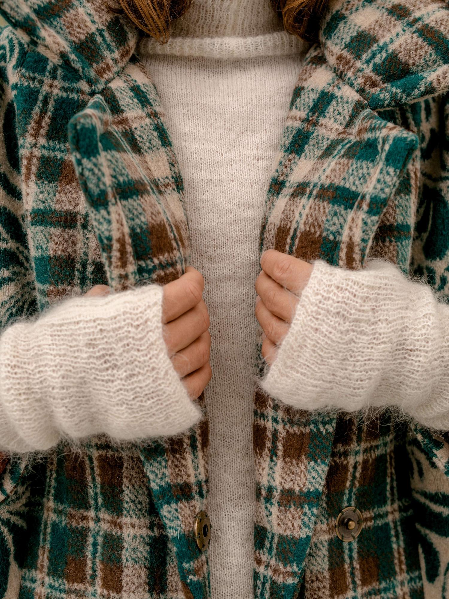 Пальто с принтом