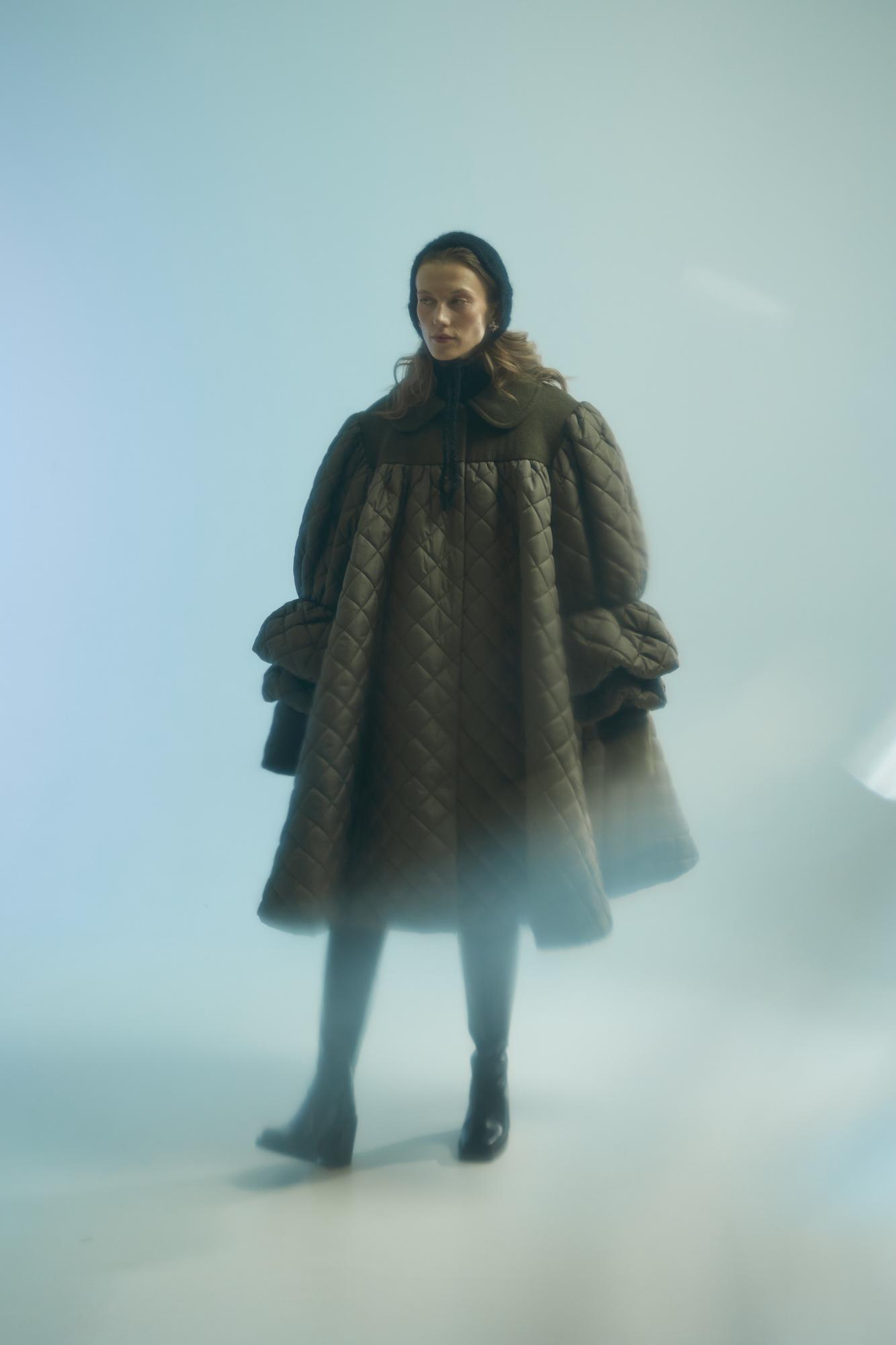 Пальто стеганое