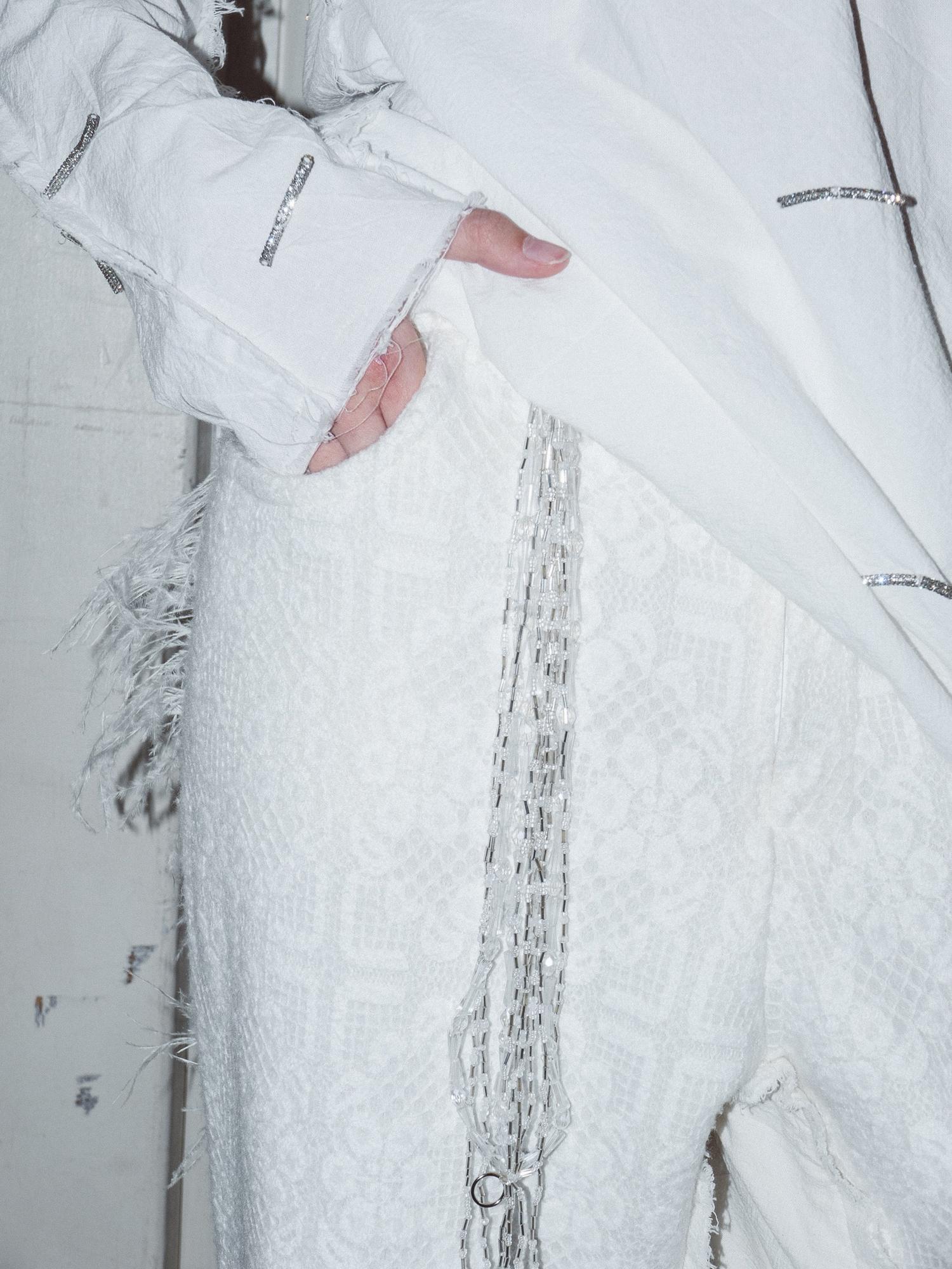 Брюки кружевные