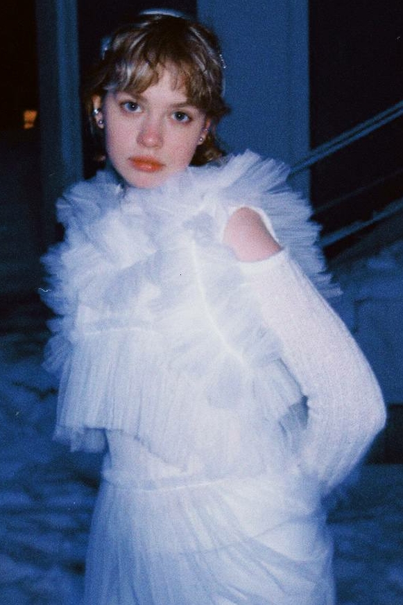 Белый топ «Грозовая тучка»