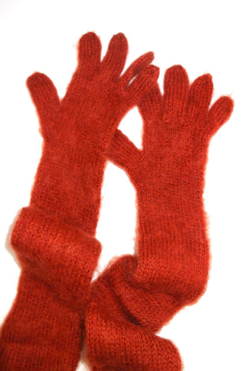 Перчатки охра