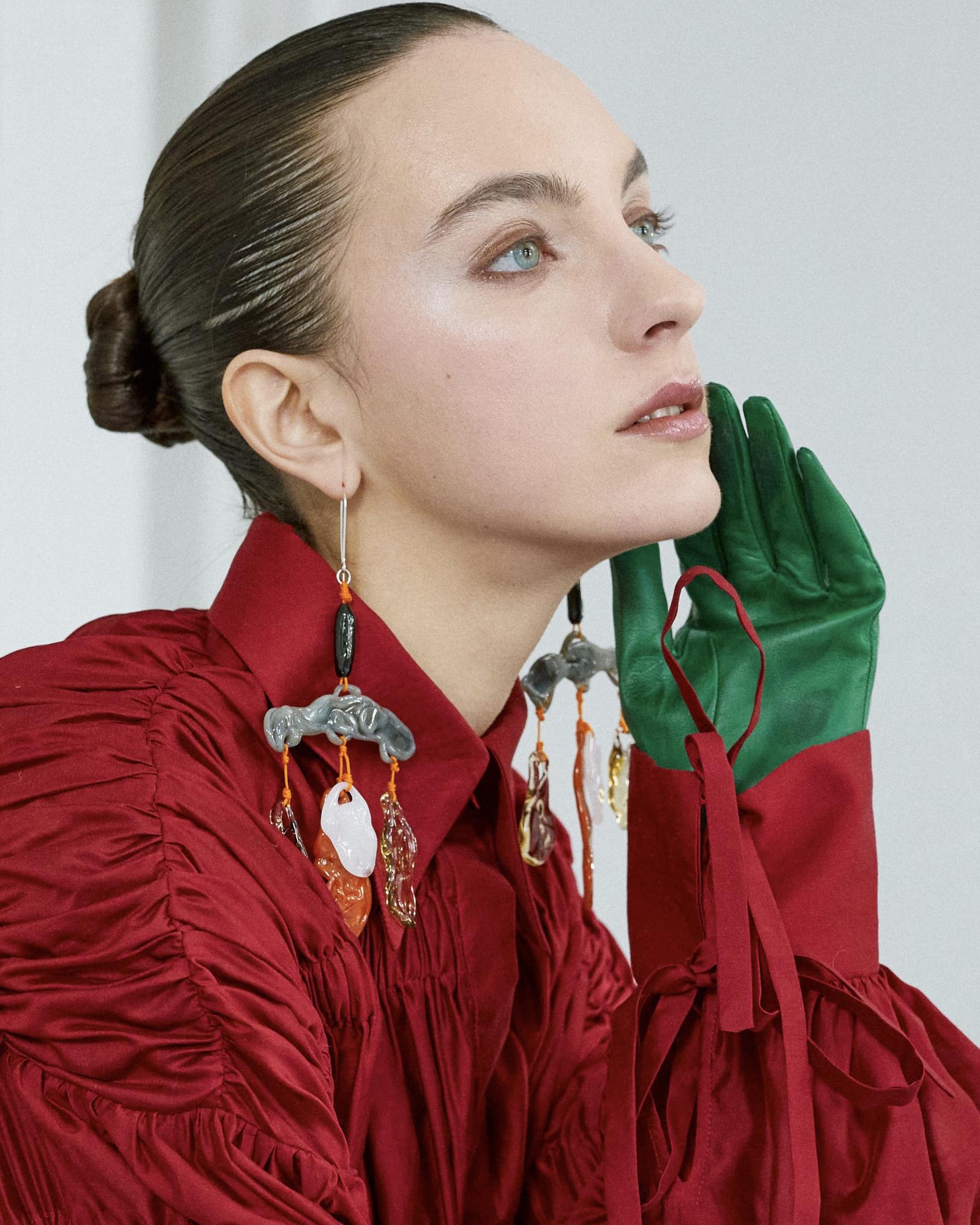 Перчатки «Вивальди» зеленые