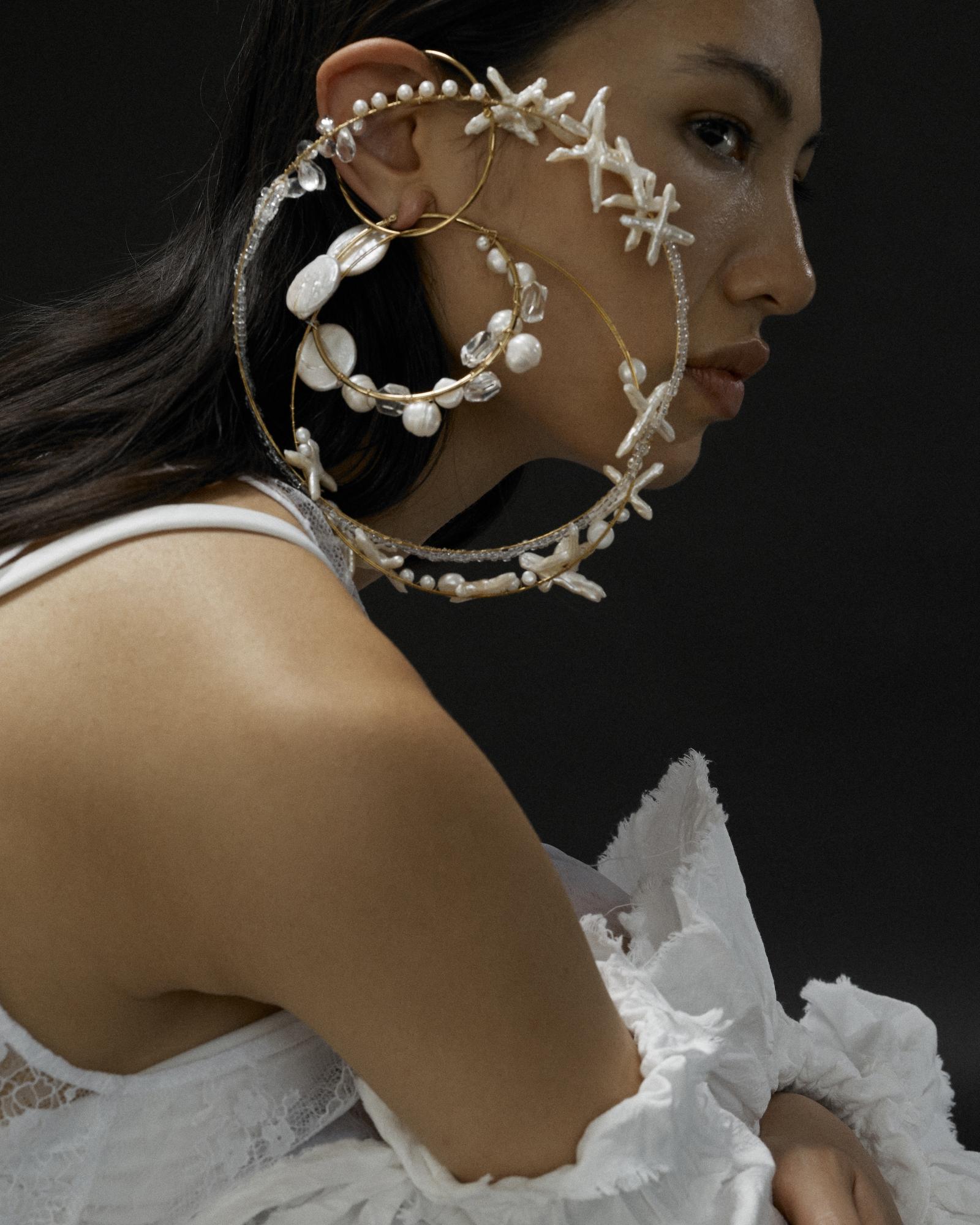 Моно-серьга из жемчуга