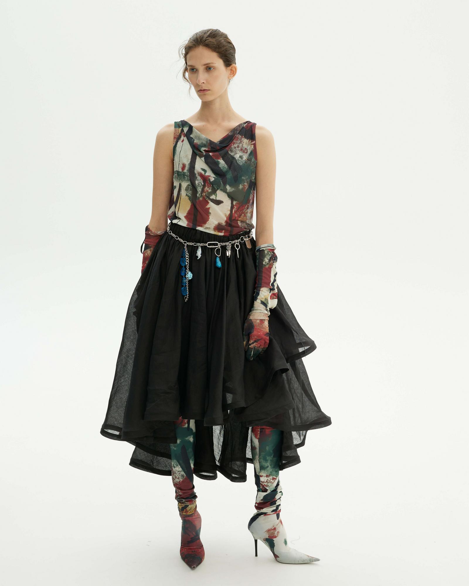 Черная юбка «Динамика»