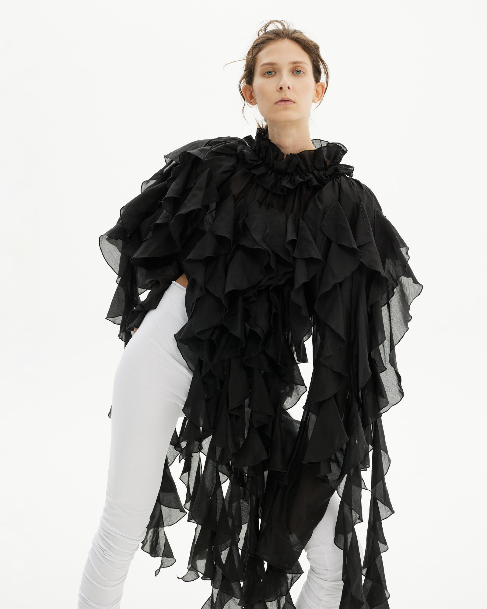 Блуза «Черная медуза»