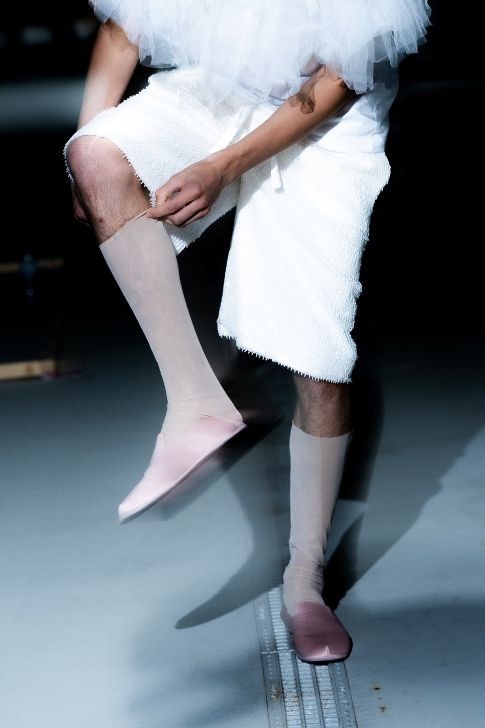 Мужские тапочки «Сатиновая пудра»