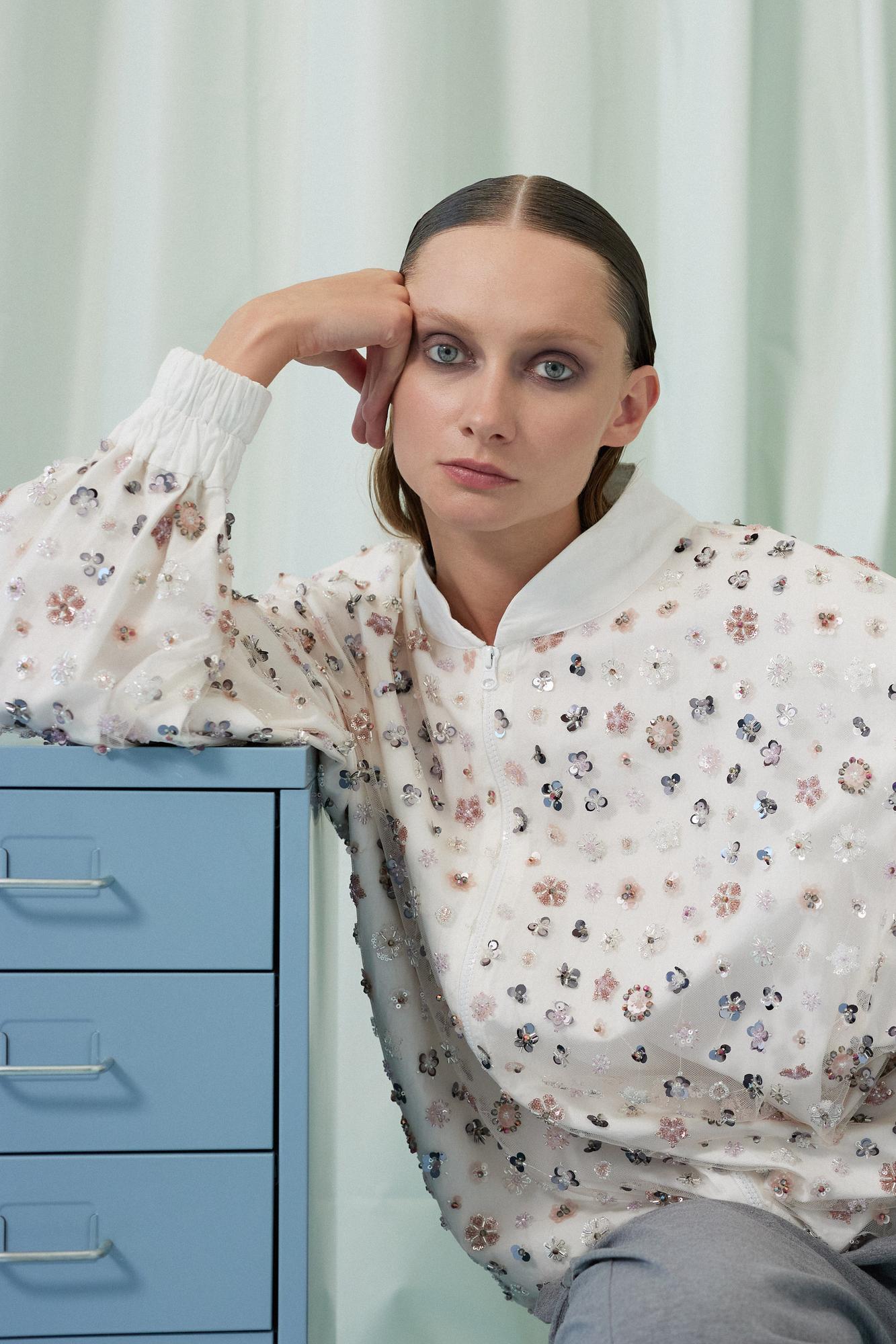 Бомбер «Россыпь цветов»