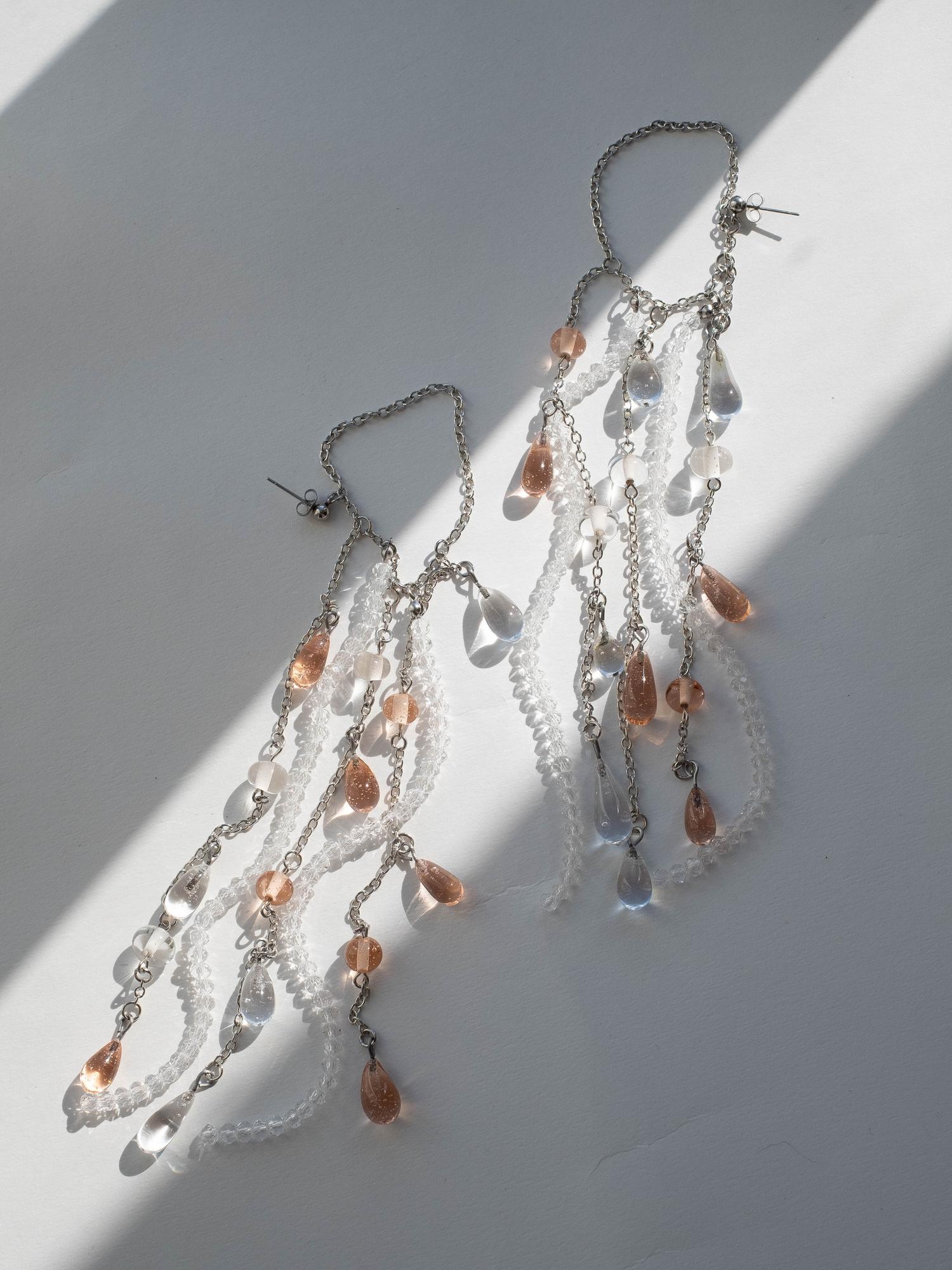 Серьги-люстры «Капли»