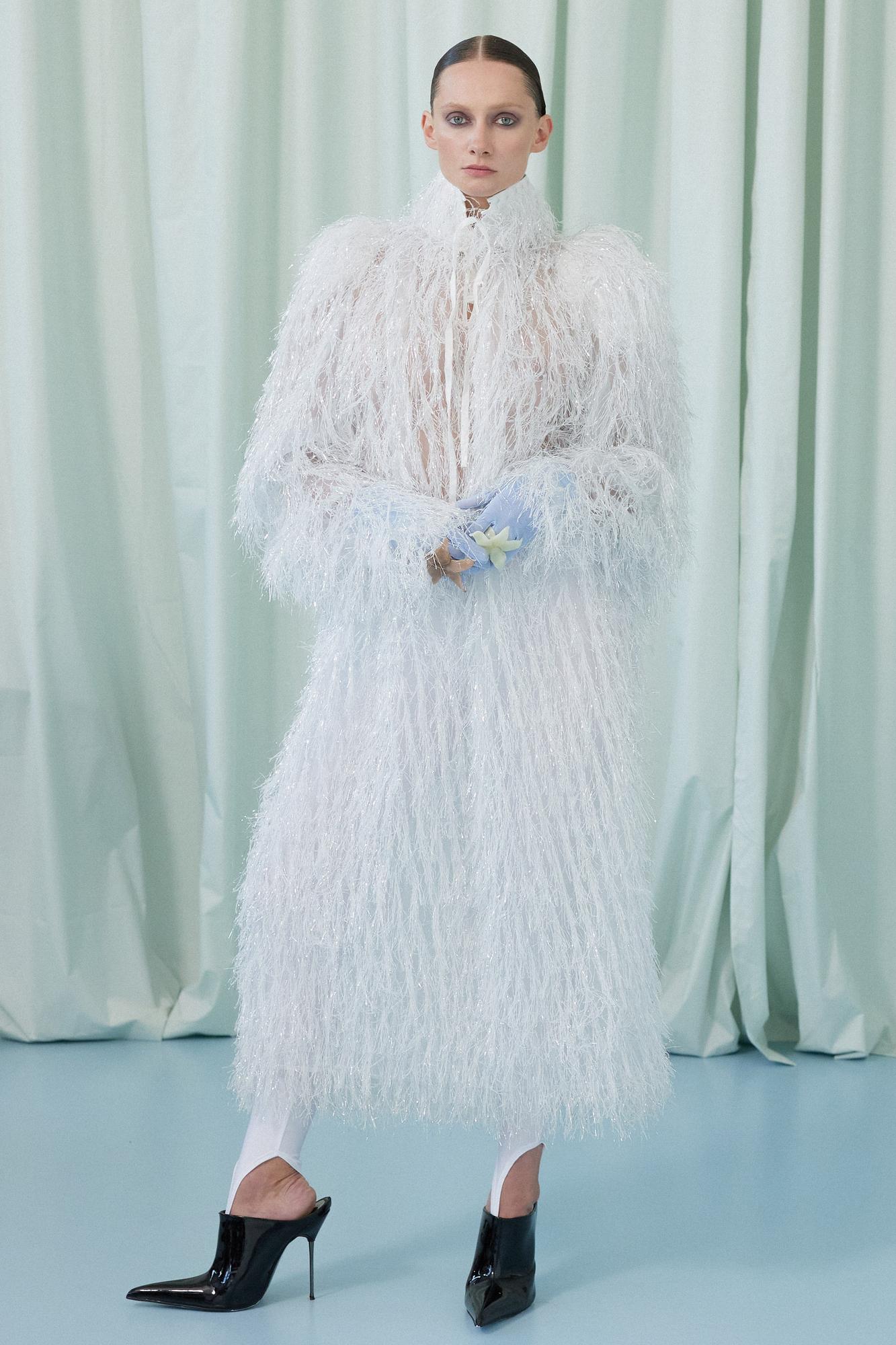 Платье"Белое оперенье"