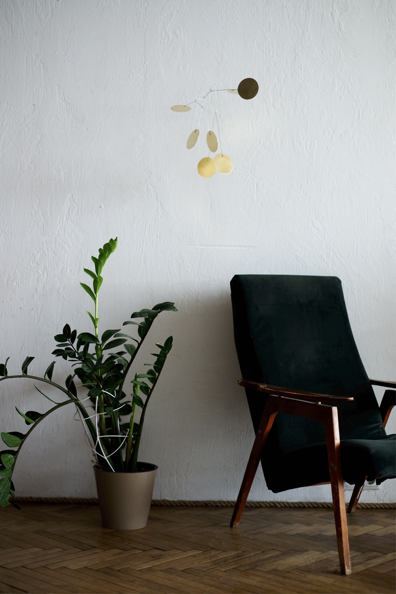 Shanyn Brass hanging kinetic mobile