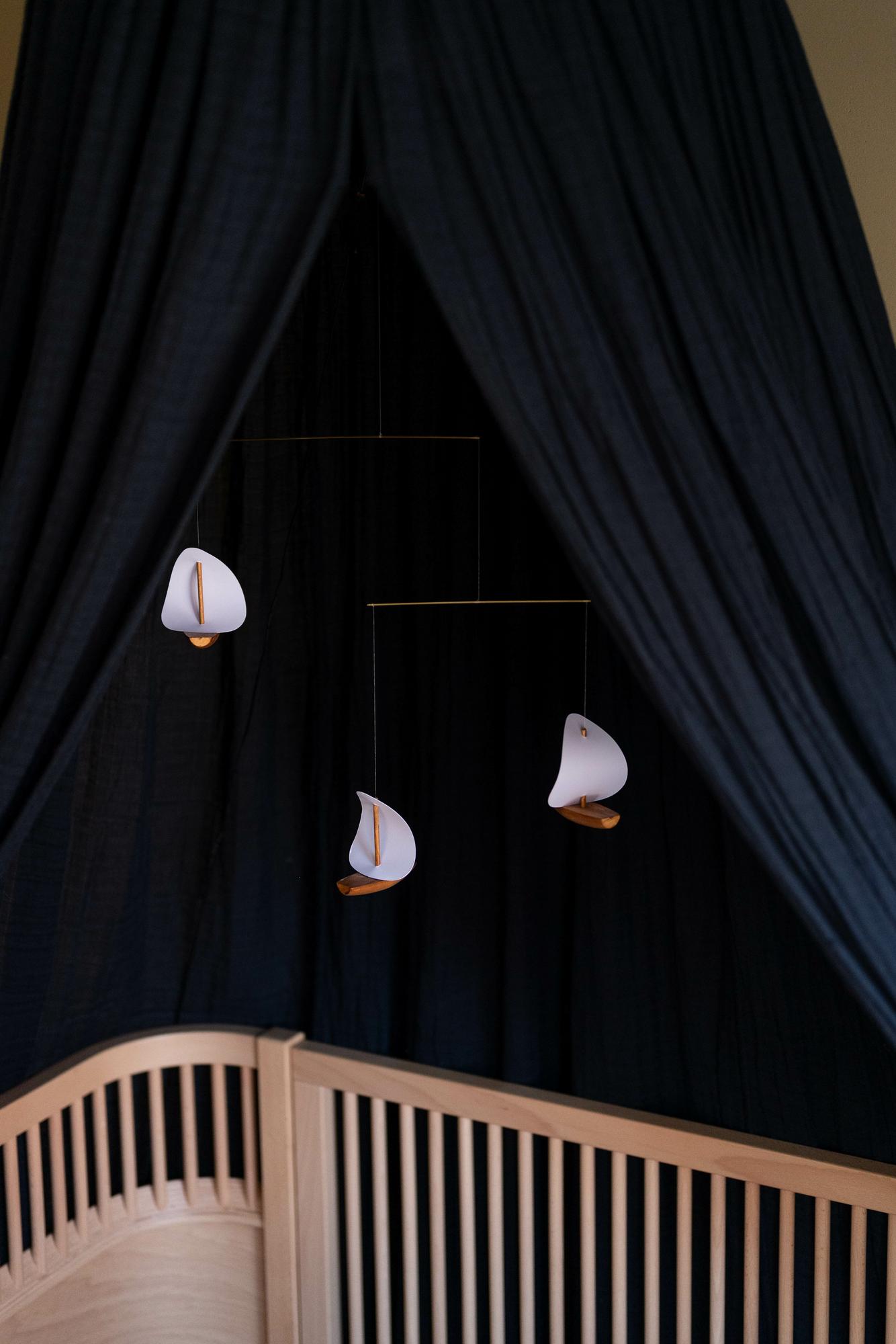 Ships Natural hanging kinetic mobile