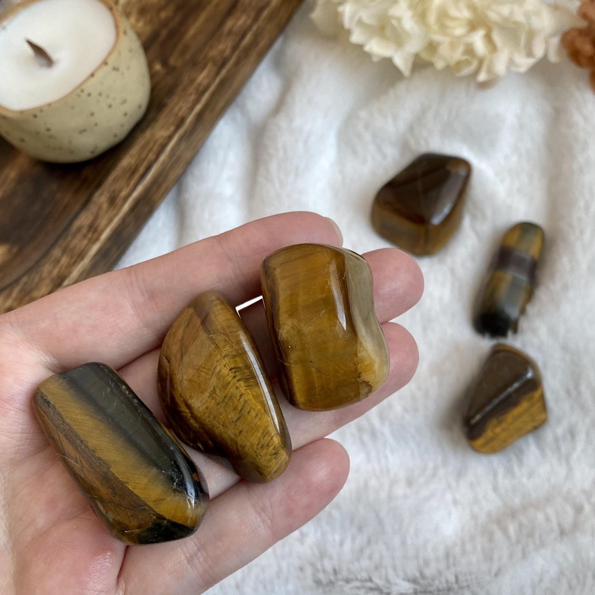 Галтовка тигрового глаза