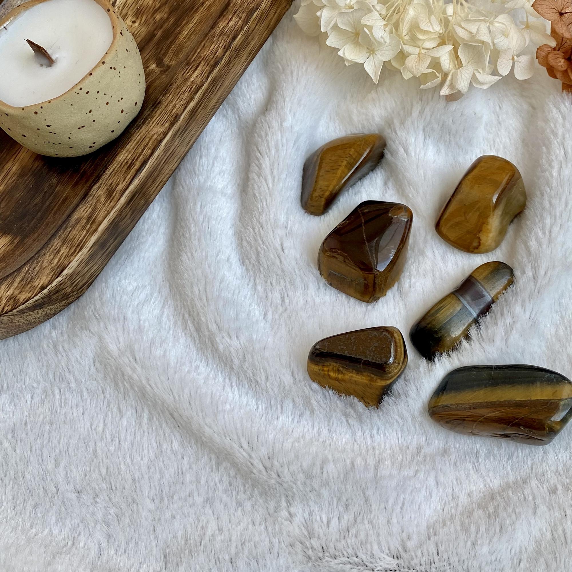 Галтовка тигрового глаза