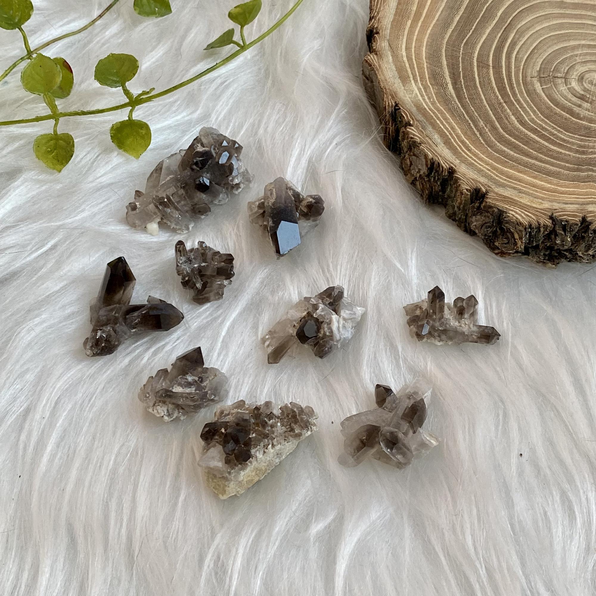 Раухтопаз друзы