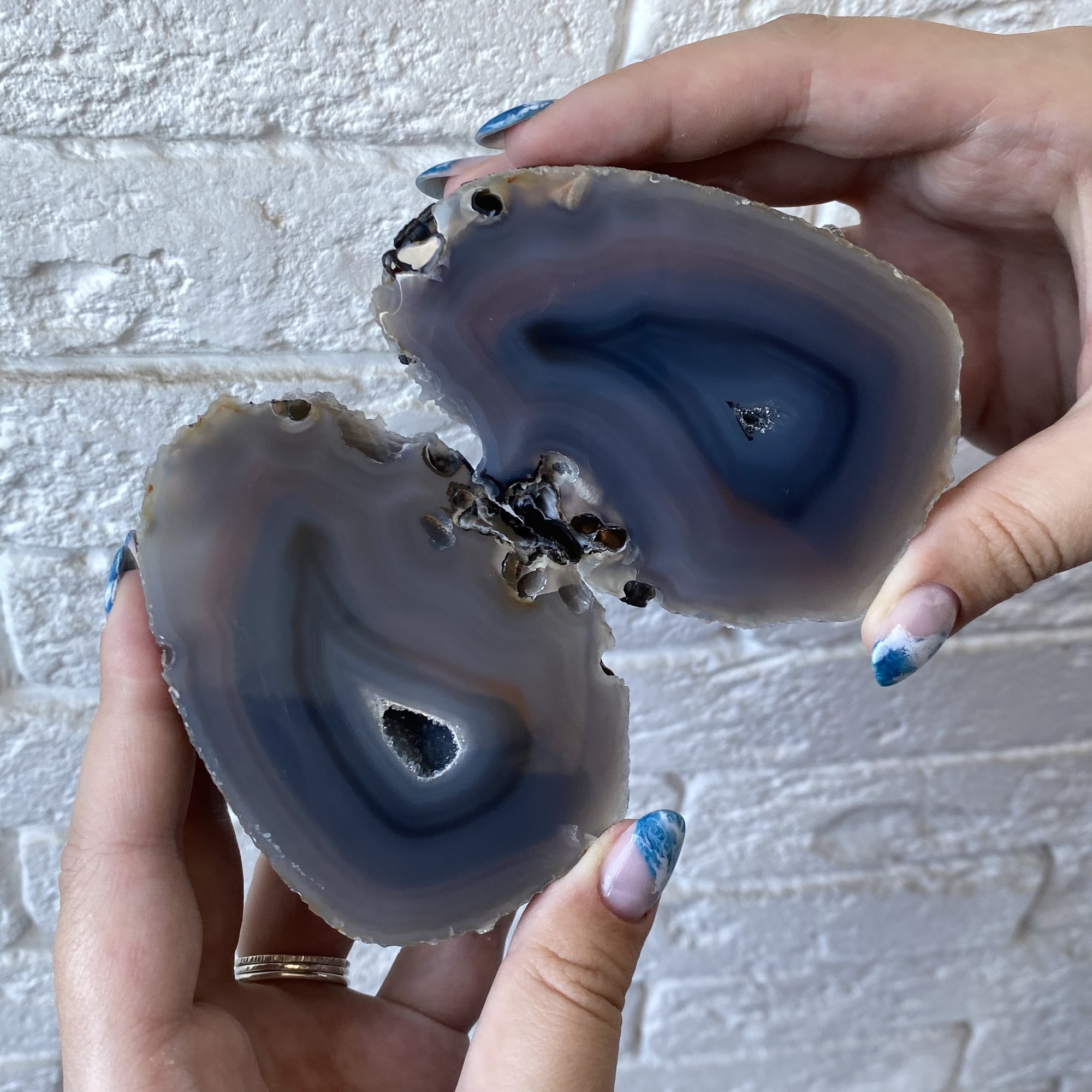 Агат (половинки)