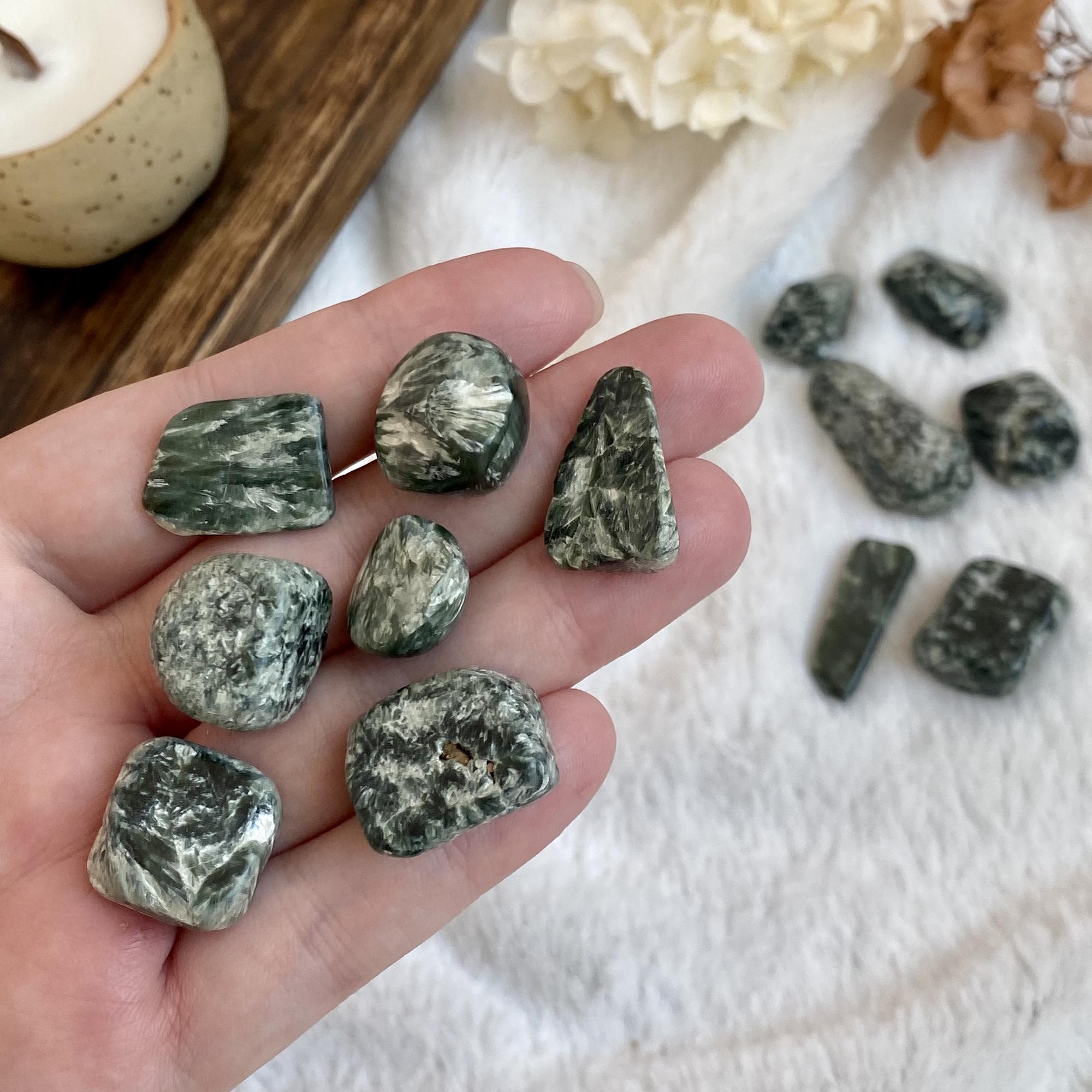 Галтовка серафинита