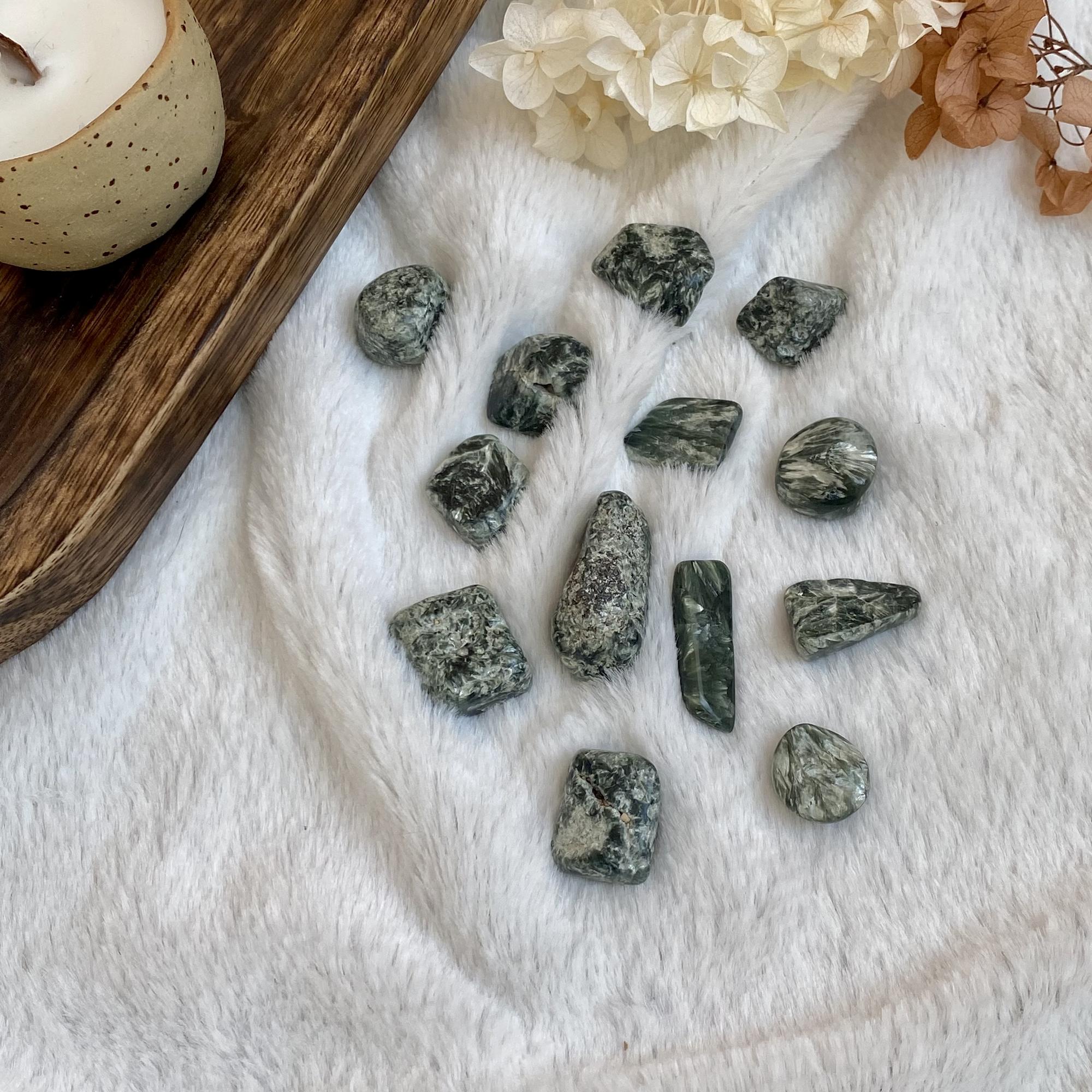 Галтовка серафинита