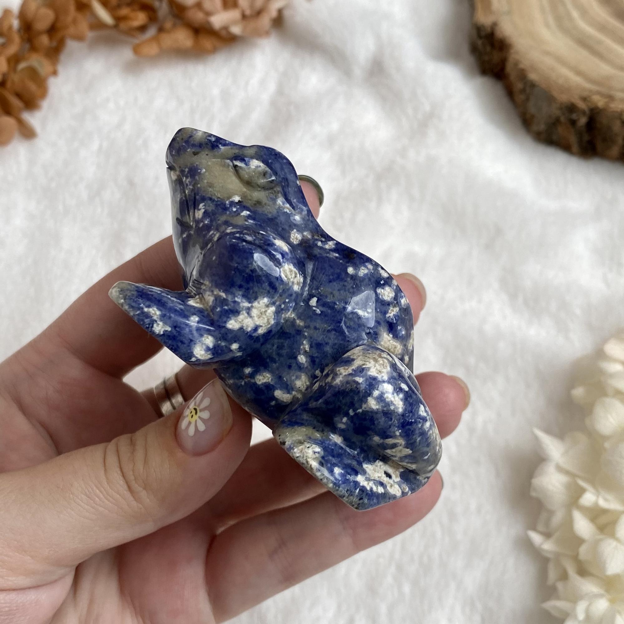 Лягушка из содалита