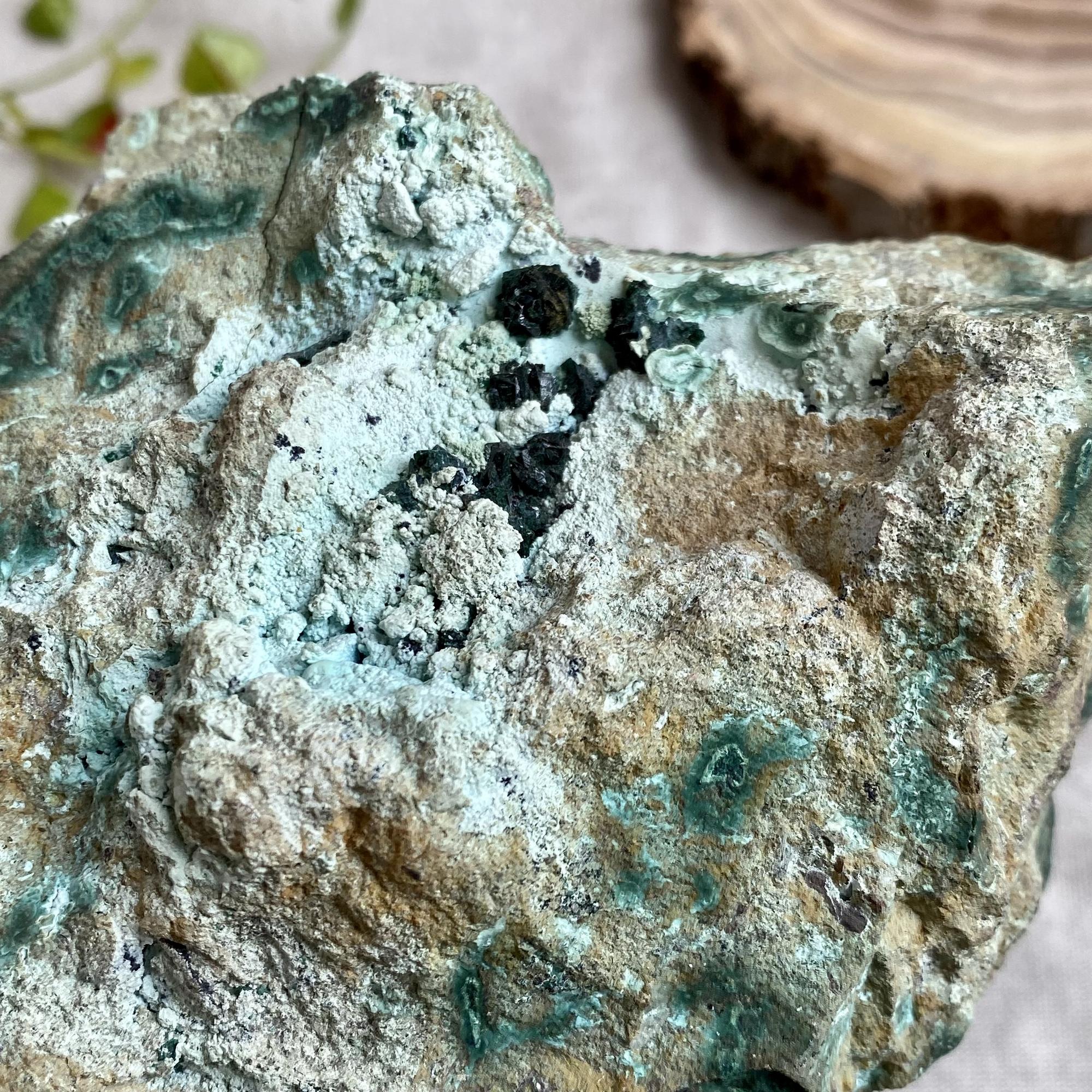 Хризоколла с малахитом