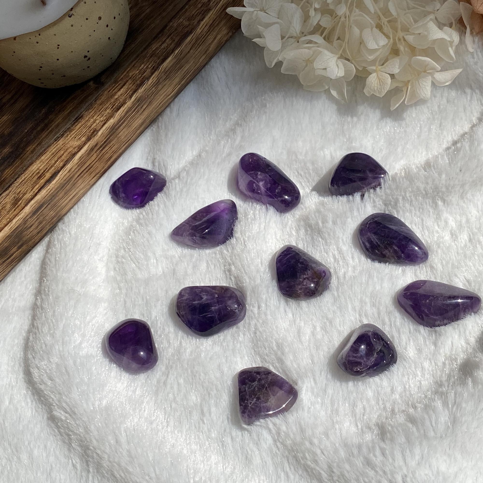 Галтовка фиолетового аметиста