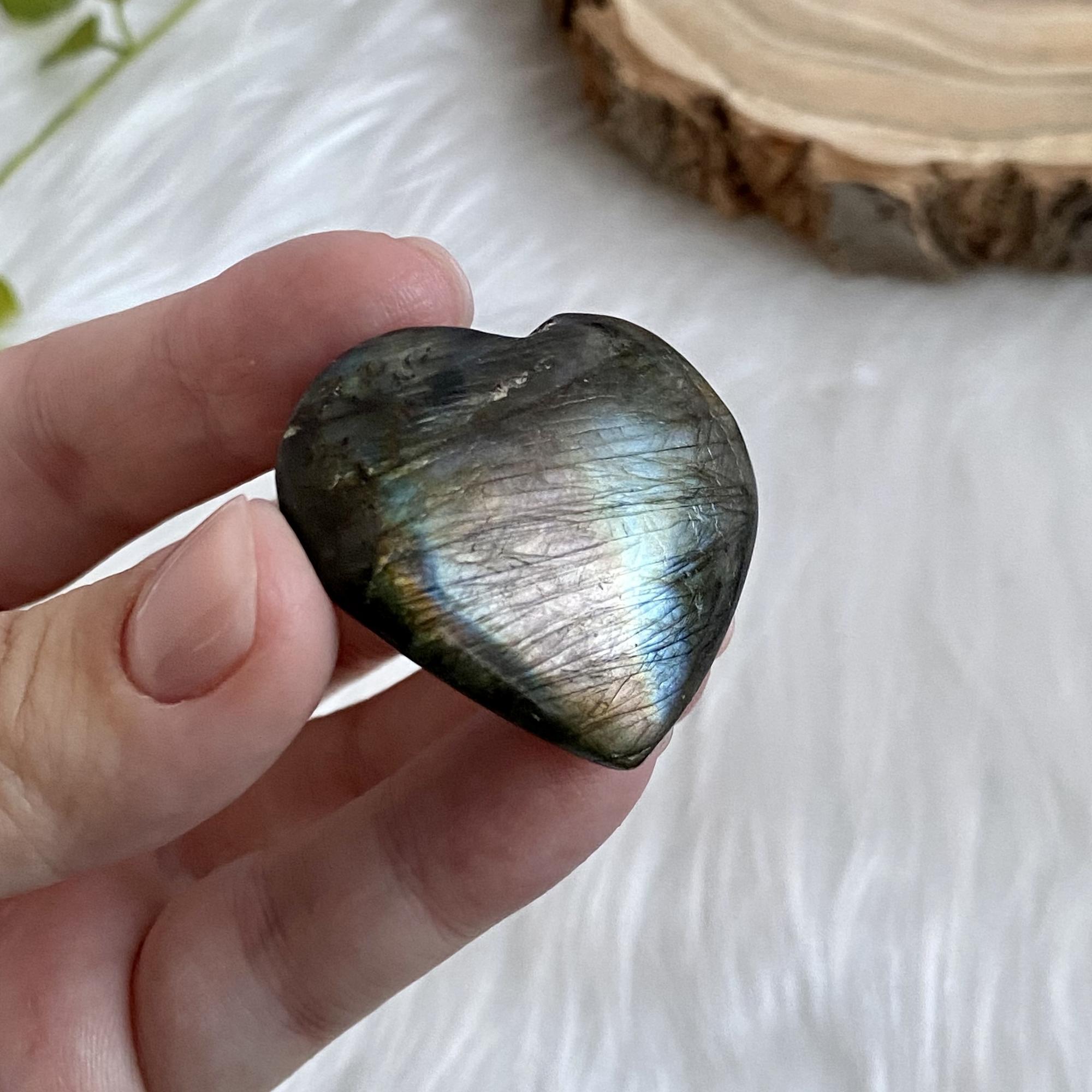 Сердечко из лабрадорита