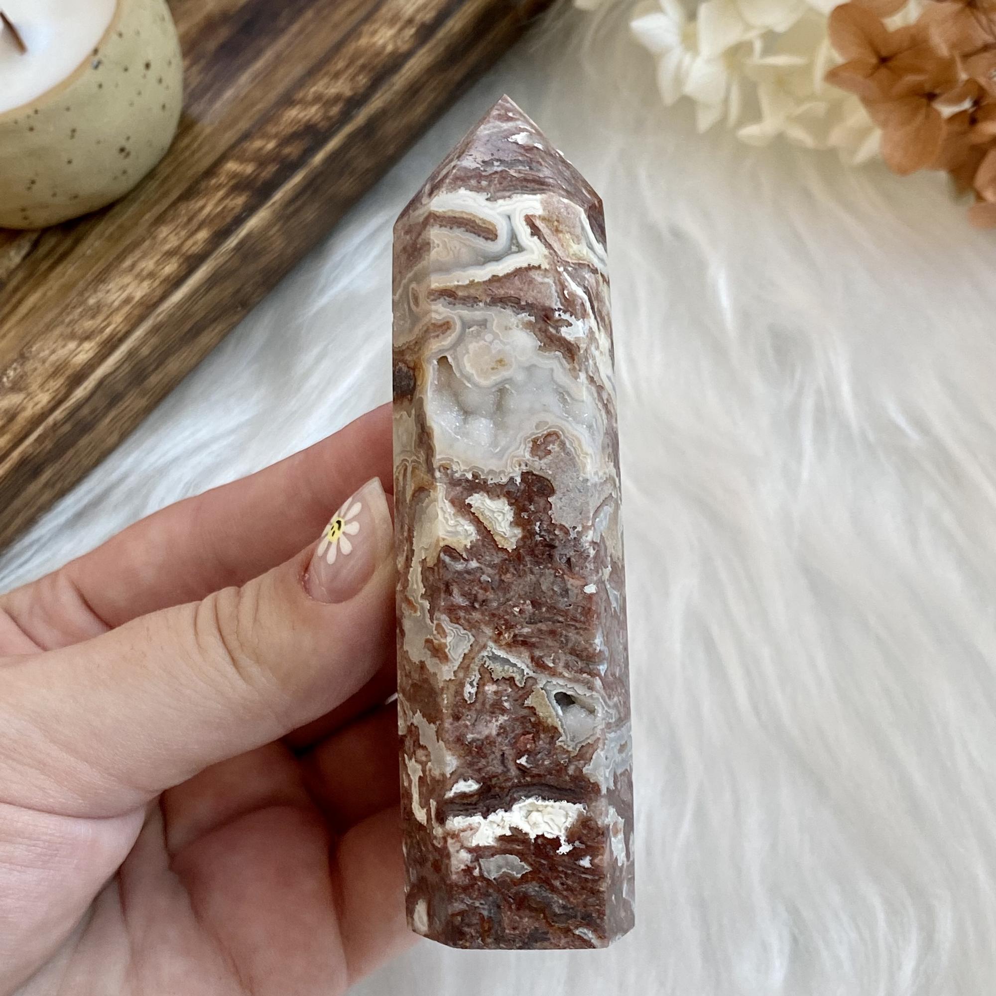 Кристалл из крейзи-агата (L)