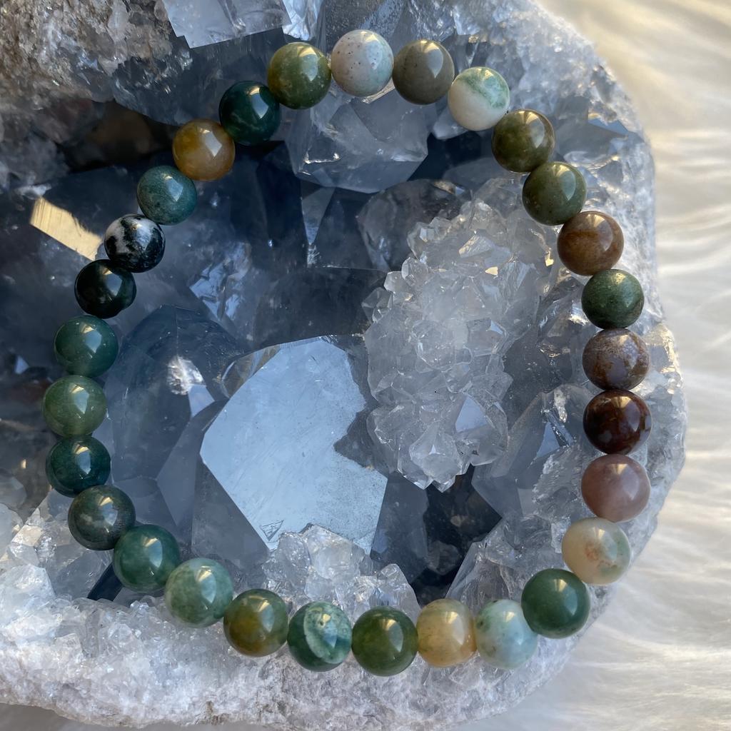 Браслет из мохового агата