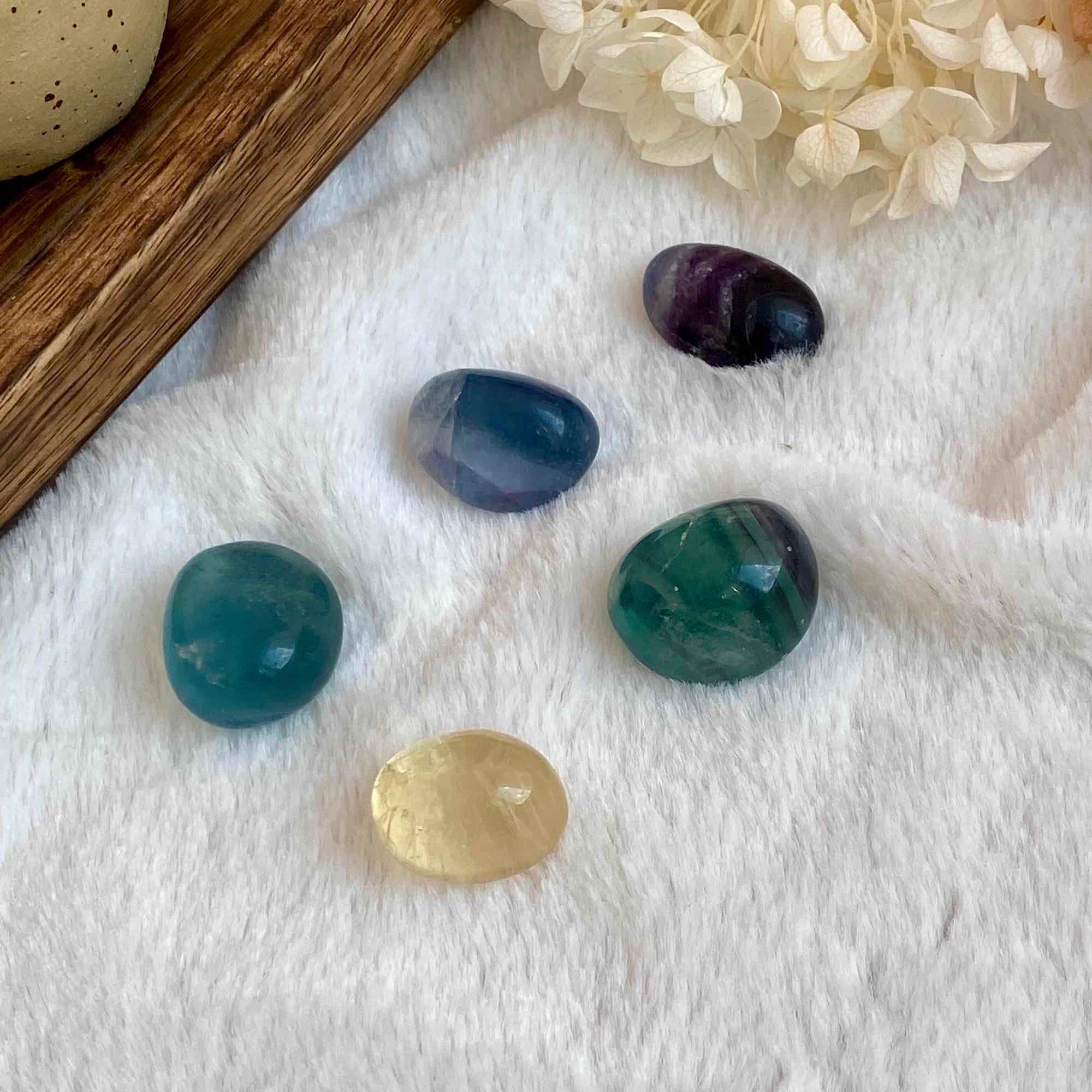 Галтовка флюорита