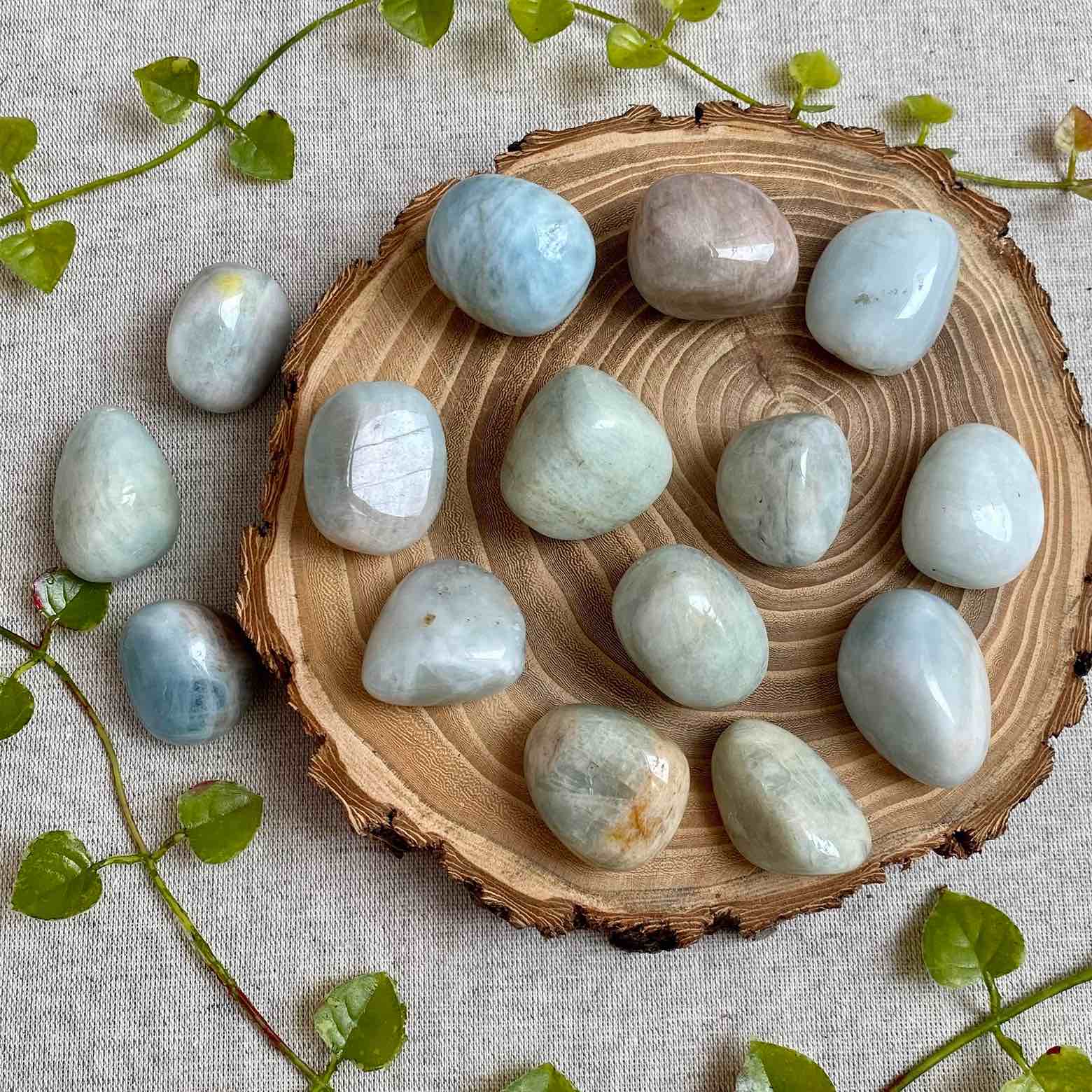 Галтовка аквамарина