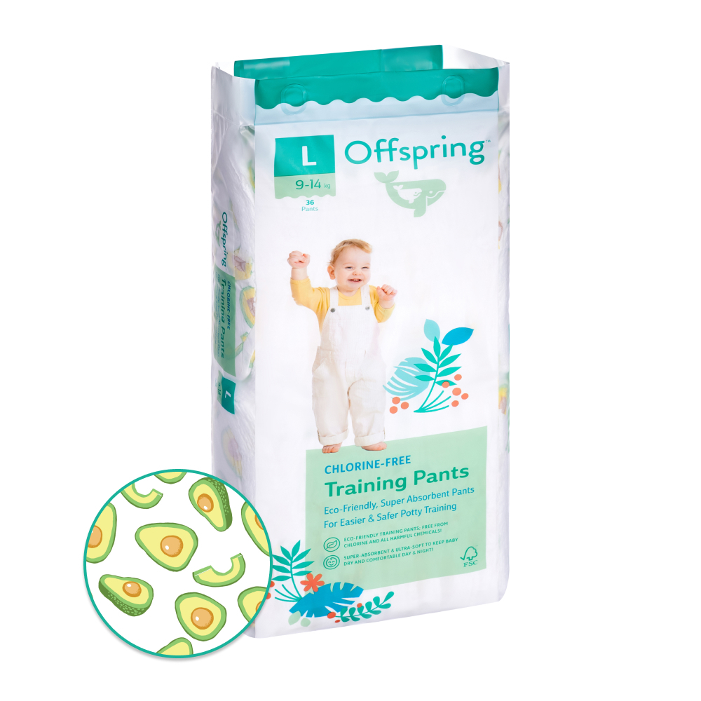 OFFSPRING | трусики L 9-14 кг 36 шт расцветка Авокадо