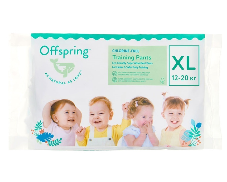 OFFSPRING | трусики Travel Pack XL 12-20 кг 3 шт (3 расцветки)