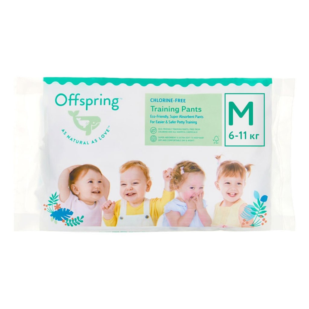 OFFSPRING | трусики Travel Pack M 6-11 кг 3 шт (3 расцветки)