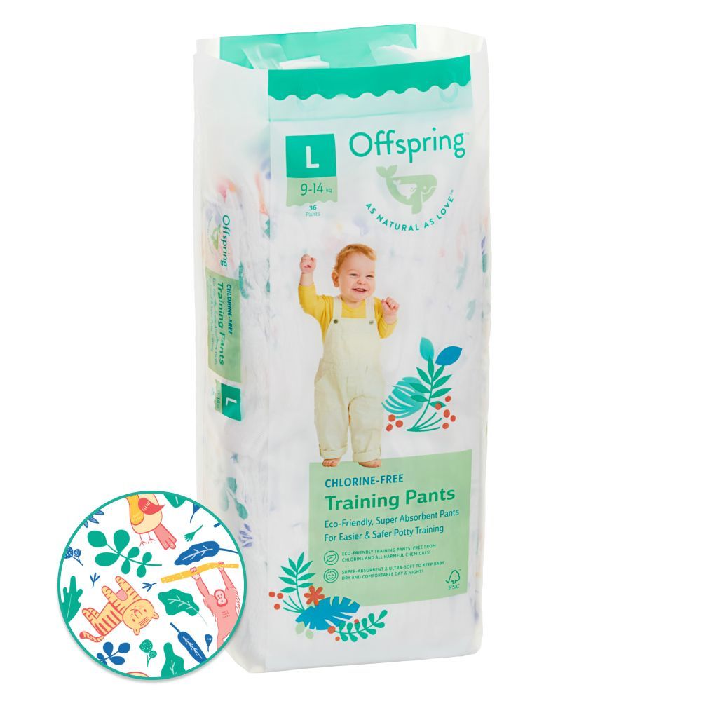 OFFSPRING | трусики L 9-14 кг 36 шт расцветка Джунгли