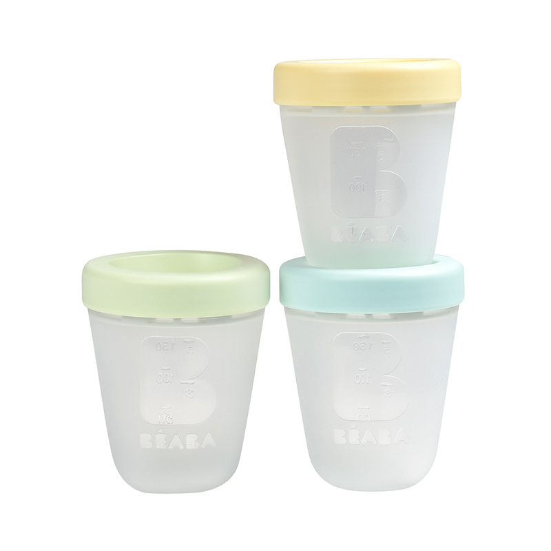 BEABA | Набор силиконовых контейнеров 3 шт, 200 мл (PORTIONS SILICONE SPRING)
