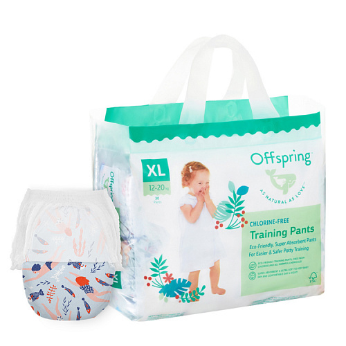 OFFSPRING | трусики XL 12-20 кг 30 шт расцветка Риф