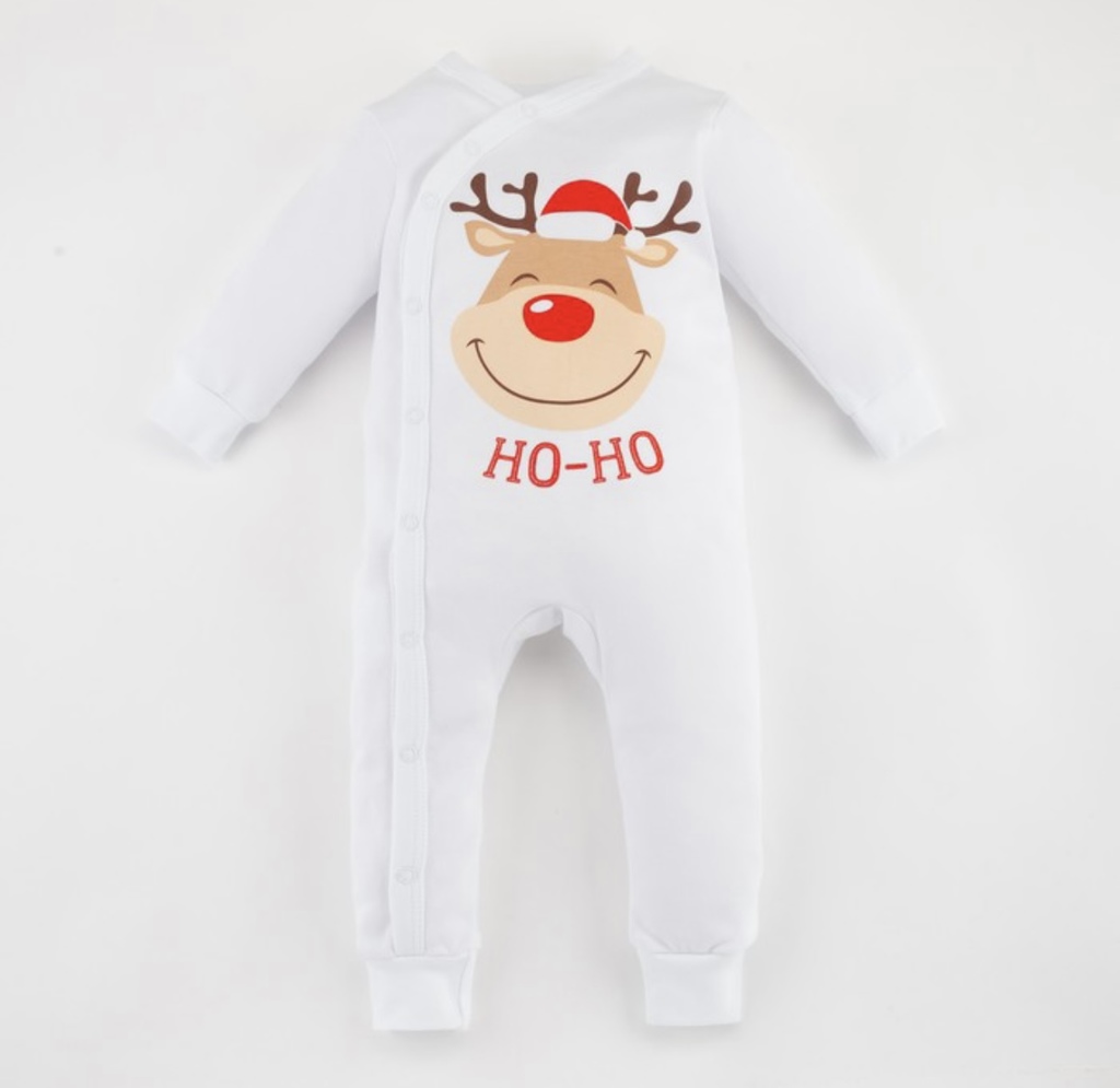 Комбинезон Новогодний олененок, цвет белый