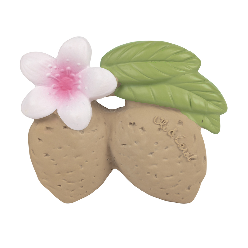 OLI&CAROL |  Прорезыватель для зубов из натурального каучука ALY THE ALMOND (Миндаль)