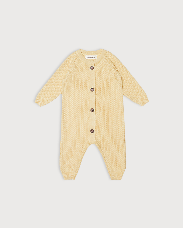LOOM | Комбинезон текстурный детский, цвет Светло-желтый