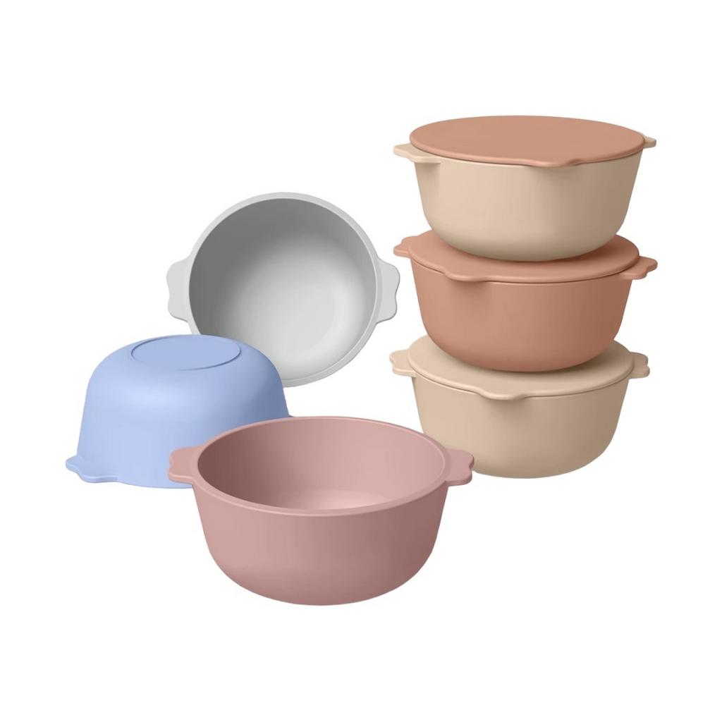 Силиконовая тарелка глубокая с крышкой (без присоски)