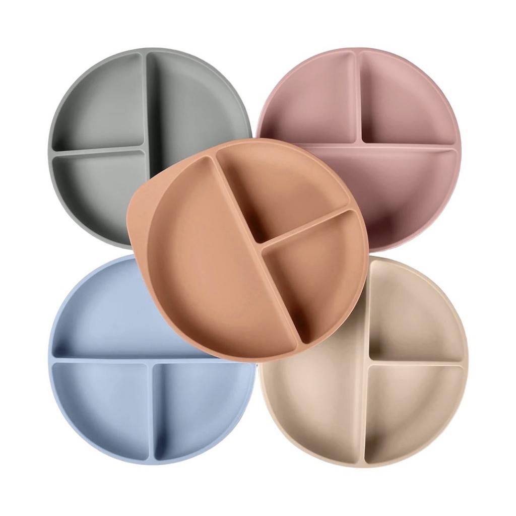 Силиконовая тарелка секционная на присоске