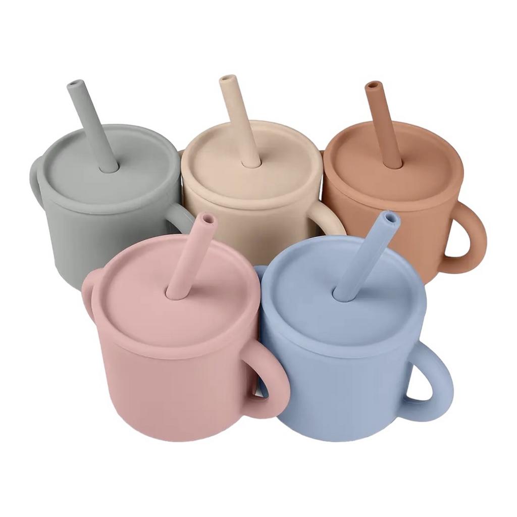 Силиконовый поильник-кружка с ручками