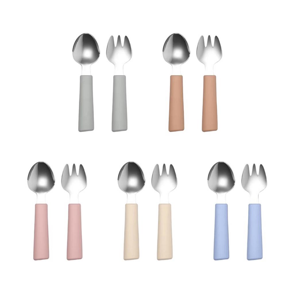 Набор столовых приборов ложка + вилка из нержавеющей стали