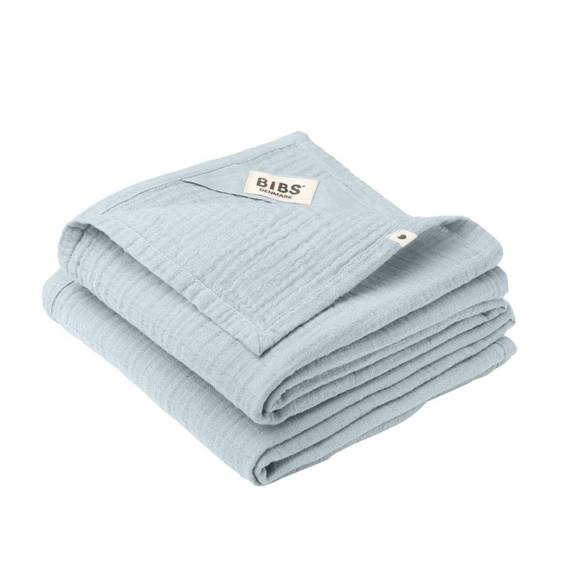 BIBS | Набор муслиновых пеленок из 2-х шт Baby Blue 70х70 см