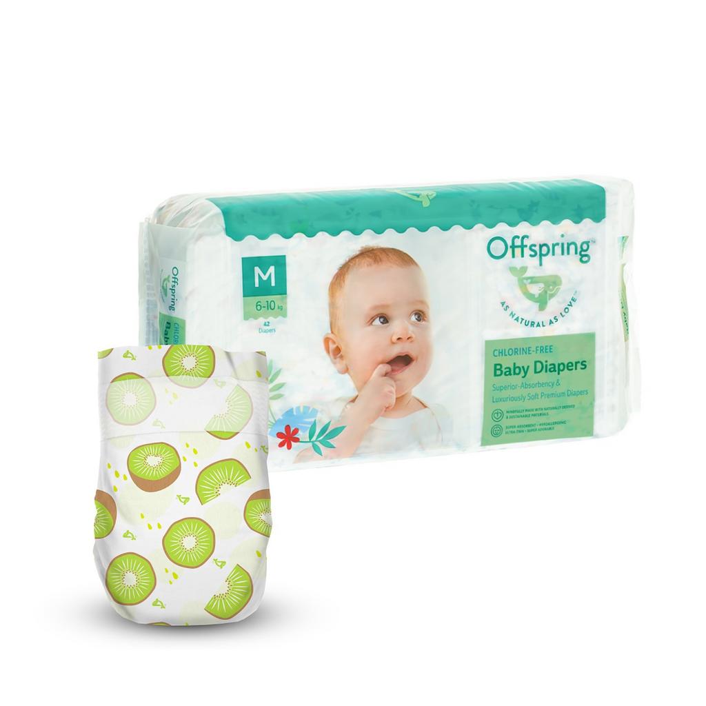 OFFSPRING | подгузники М 6-10 кг 42 шт расцветка Киви