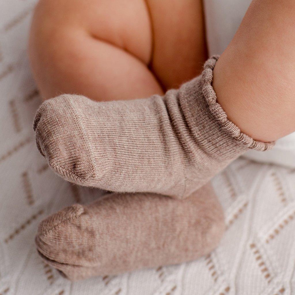 Носочки из хлопка (Какао)