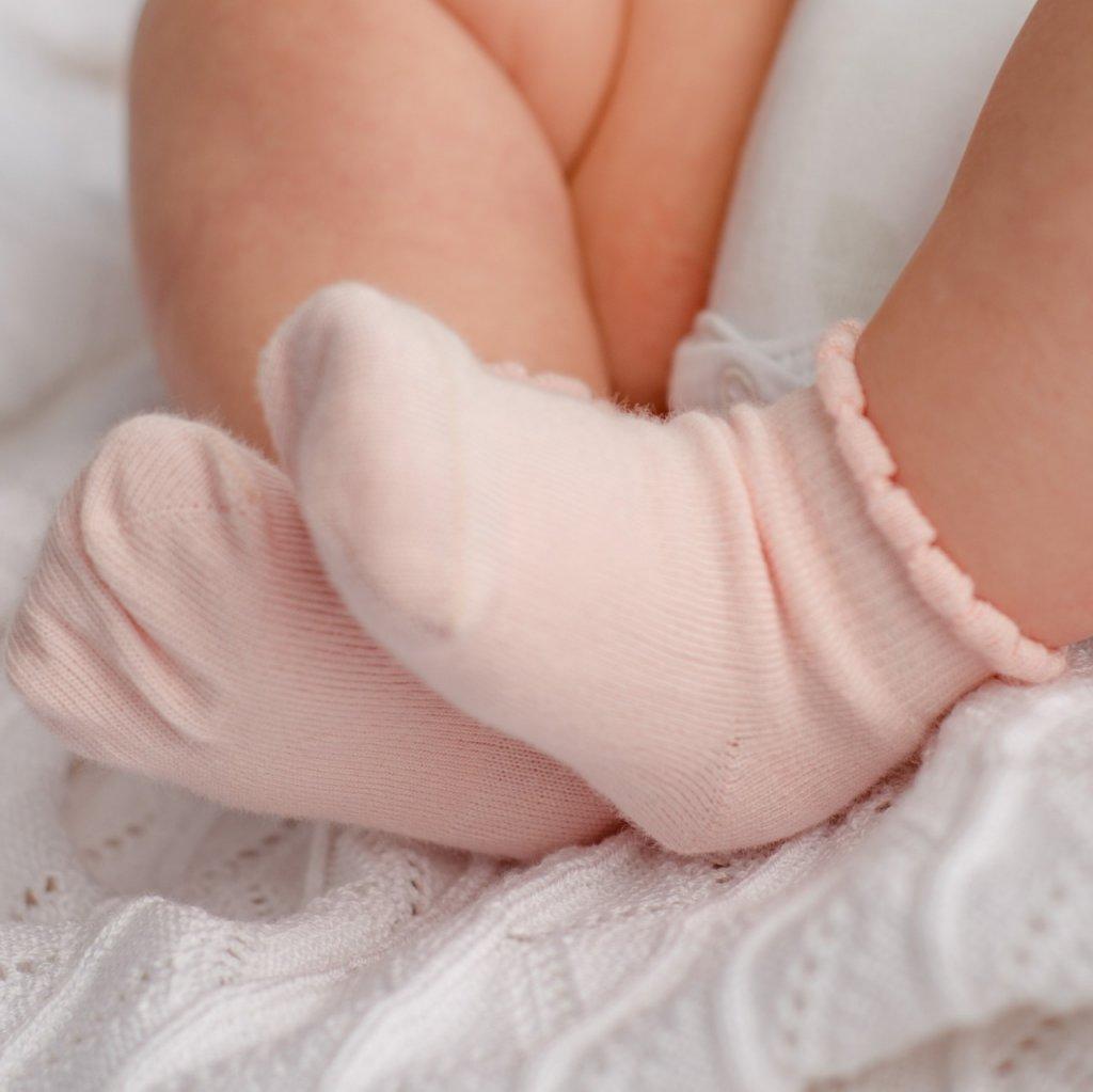 Носочки из хлопка (Персик)